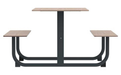 Table de Pique-Nique HANKO Acier Galvanisé Poudré | Résistante aux UV