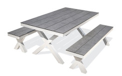 TABLE DE PIQUE NIQUE CISNA
TABLE DESIGN EXTERIEUR POUR JARDIN ET TERRASSE