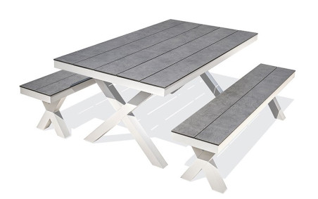 TABLE DE PIQUE NIQUE CISNA
TABLE DESIGN EXTERIEUR POUR JARDIN ET TERRASSE