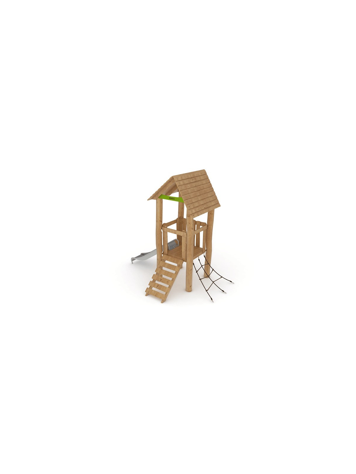 CABANE EXTERIEUR EN BOIS AVEC TOBOGGAN FARFADET
STRUCTURE DE JEUX EN BOIS POUR ENFANT AVEC TOBOGGAN
