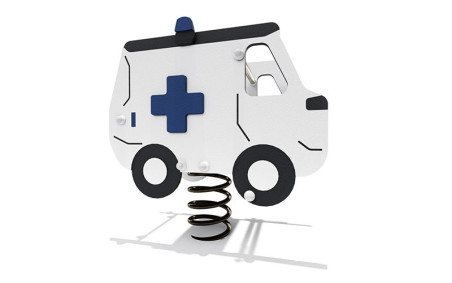 JEU RESSORT AMBULANCE
AIRE DE JEUX EXTERIEUR PARC JARDIN COURS D ÉCOLE