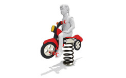JEU SUR RESSORT POUR ENFANT EN ACIER ET HDPE
MOTO SUR RESSORT POUR JARDIN ET PARC PUBLIC