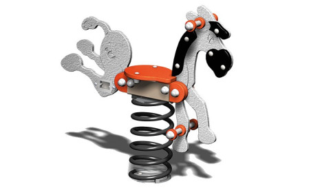 JEU RESSORT ANE ANIMAUX SUR RESSORT POUR PARC PUBLIC