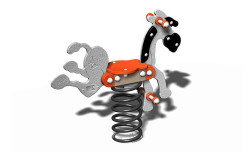 JEU RESSORT ANE ANIMAUX SUR RESSORT POUR PARC PUBLIC