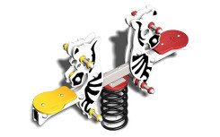 JEU A BASCULE 2 ZÈBRES POUR AIRE DE JEUX
JEU SUR RESSORT 2 PLACES