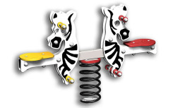 Jeu ressort 2 ZEBRES, Jeu à bascule sur ressort pour aire de jeux