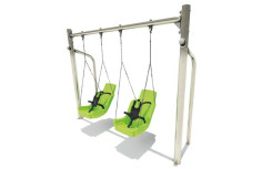 BALANÇOIRE INCLUSIVE AVEC SIÈGE PMR
JEU INCLUSIVE POUR AIRE DE JEUX EXTÉRIEUR