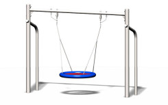 BALANÇOIRE EN INOX AVEC SIEGE EN FORME DE NID
AIRE DE JEUX DANS PARC ET JARDIN PUBLIC