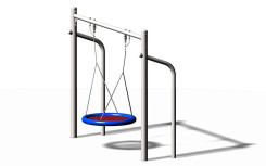 BALANÇOIRE EN INOX AVEC SIEGE EN FORME DE NID
AIRE DE JEUX DANS PARC ET JARDIN PUBLIC