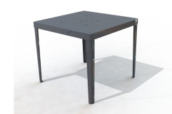 TABLE CARRE COLOR TABLE compact stratifié HPL