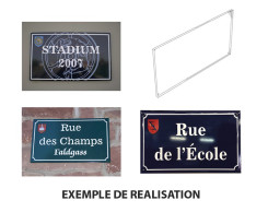 PANNEAU DE RUE MURAL POUR COLLECTIVITÉ – PLAQUE DE RUE EXTÉRIEURE ROBUSTE