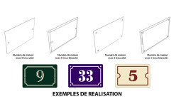 NUMÉRO DE RUE ÉMAIL PLAT