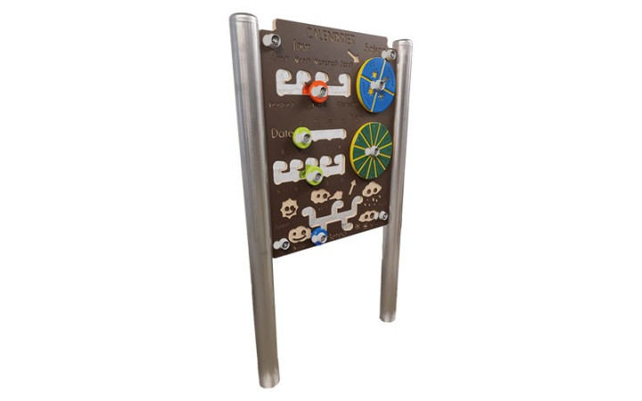 PANNEAU LUDIQUE EXTÉRIEUR CALENDRIER
PANNEAU DE MANIPULATION POUR AIRE DE JEUX