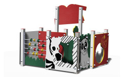 Structure exterieur multi-jeux ZOO pour enfant dans parc jardin public