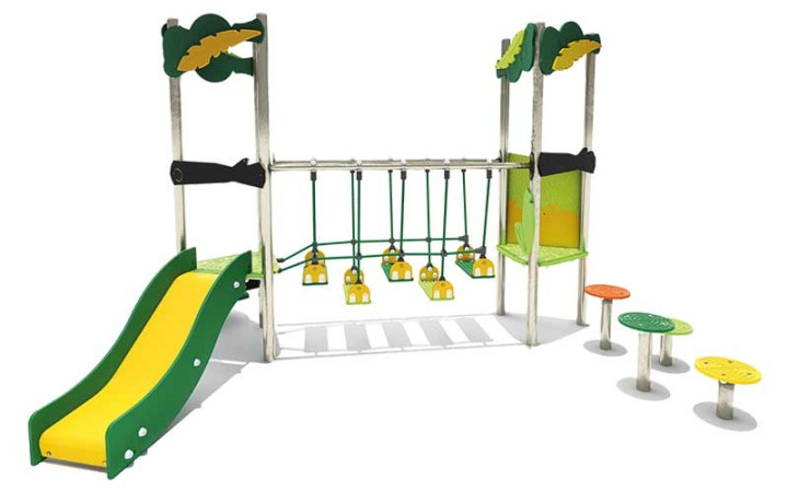 STRUCTURE HYPE ET INOX POUR COURS D’ÉCOLE ET AIRE DE JEUX
STRUCTURE DE JEUX 2 TOURS