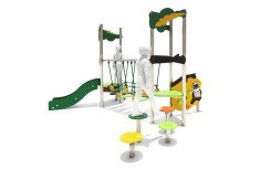 STRUCTURE MULTI-JEUX SHERWOOD 2 TOURS AVEC PLAN D'ESCALADE
JEUX ENFANT PARC PUBLIC