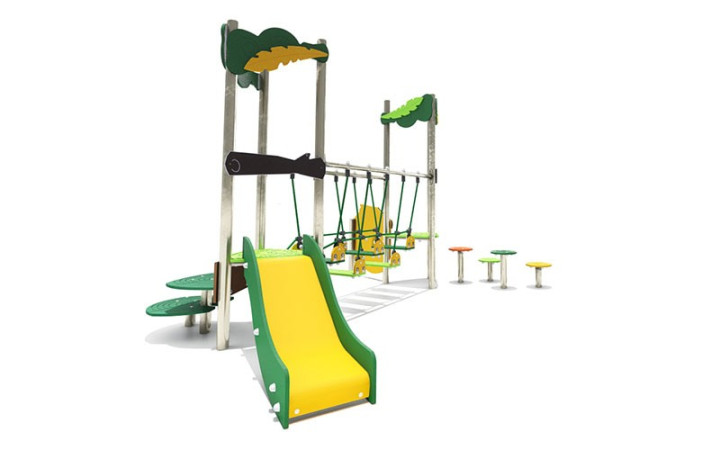 STRUCTURE MULTI-JEUX SHERWOOD 2 TOURS AVEC PLAN D'ESCALADE
JEUX ENFANT PARC PUBLIC