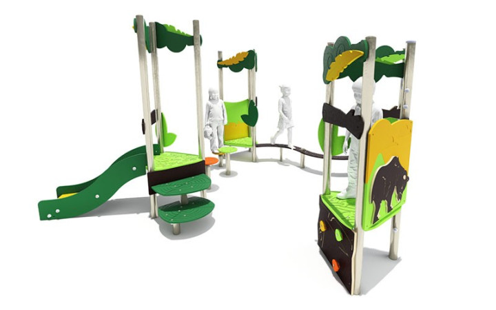 GRANDE STRUCTURE DE JEUX extérieure SHERWOOD 4 TOURS
JEUX POUR COURS D’ÉCOLE ET PARC PUBLIC