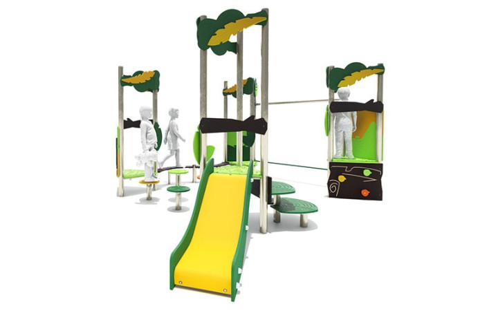 GRANDE STRUCTURE DE JEUX extérieure SHERWOOD 4 TOURS
JEUX POUR COURS D’ÉCOLE ET PARC PUBLIC