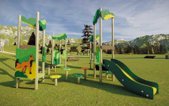 GRANDE STRUCTURE DE JEUX extérieure SHERWOOD 4 TOURS
JEUX POUR COURS D’ÉCOLE ET PARC PUBLIC