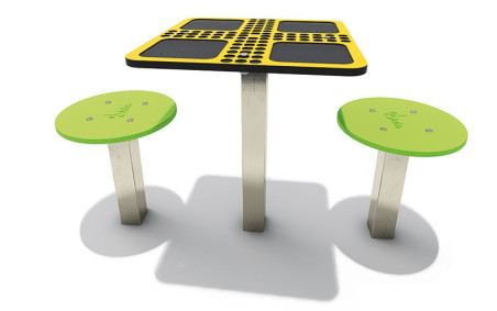 TABLE DE JEUX POUR ÉCOLE OU AIRE DE JEUX EXTÉRIEURE
TABLE DE JEU PETIT CHEVAUX EN INOX ET PEHD