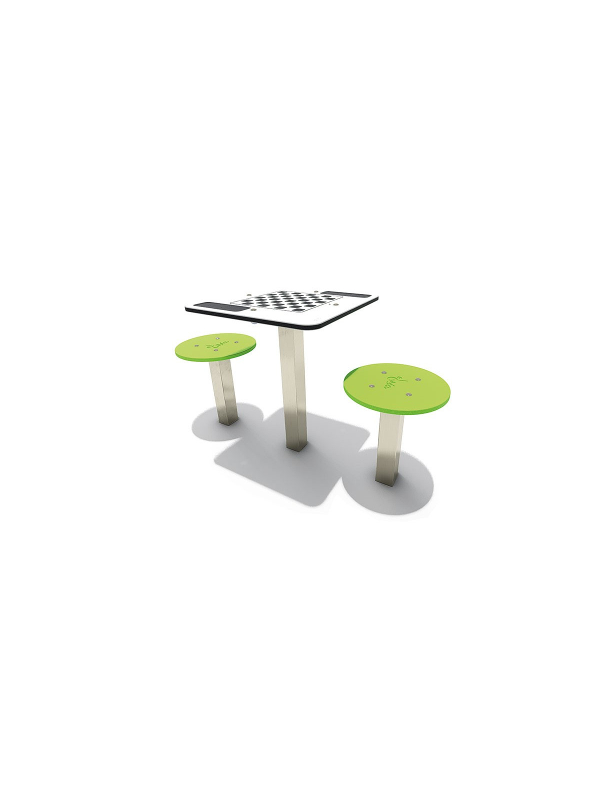 TABLE DE JEU ÉCHIQUIER INOX PEHD