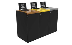 KIT DE 3 BORNES DE TRI SÉLECTIF LIGGA
POUBELLE DE RECYCLAGE POUR INTÉRIEUR