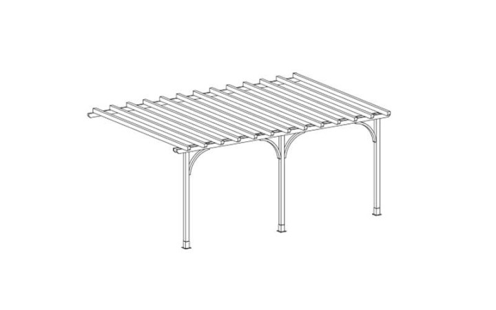 PERGOLA BOIS CONTRE FACADE
AMENAGEMENT EN BOIS DE JARDIN POUR ESPACE EXTERIEUR