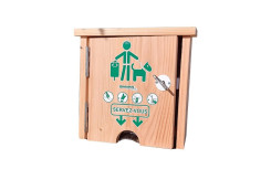 BORNE AVEC DISTRIBUTEUR PROPRETÉ CANINE CANIBOIS SAC EN PAPIER
ÉQUIPEMENT EXTÉRIEUR HYGIÈNE CONTRE DÉJECTION CANINE