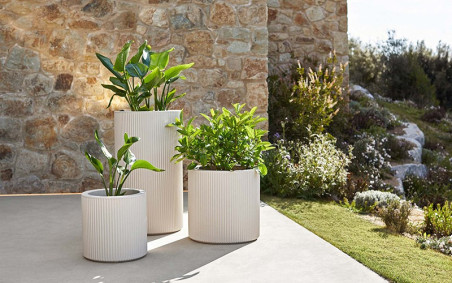 POT ROND GATSBY MODERNE ET DESIGN EN POLYÉTHYLÈNE
JARDINIÈRE EXTÉRIEURE ET INTÉRIEURE GATSBY