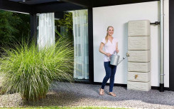 CUVE A EAU MURAL 500 L
RÉSERVOIR DESIGN EN PLASTIQUE RECYCLÉ ET RECYCLABLE