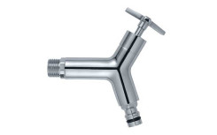 ROBINET EN ACIER CHROME POUR RÉSERVE A EAU EXTÉRIEUR