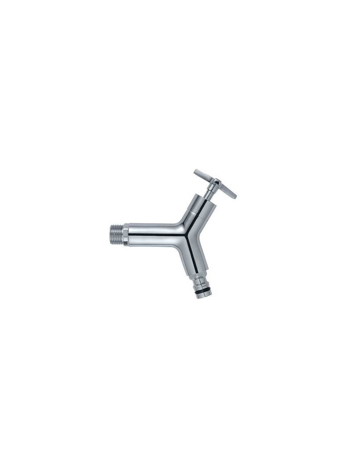 ROBINET EN ACIER CHROME POUR RÉSERVE A EAU EXTÉRIEUR