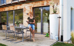 RÉSERVOIR EAU DE PLUIE DESIGN ET MODERNE AVEC POT DE FLEUR
RÉCUPÉRATEUR D'EAU PAVIN MODERNE AVEC BAC A FLEUR