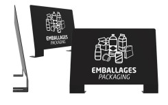 PLAQUE EMBALLAGES POUR BORNES DE TRI SELECTIF LIGGA
