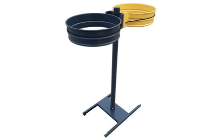 SUPPORT SAC BI FLUX SUR SOCLE H SANS COUVERCLE
TRI SÉLECTIF RECYCLAGE DÉCHET ESPACE PUBLIC