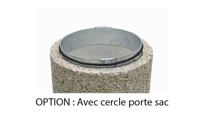 CERCLE PORTE SAC POUR CORBEILLE BETON BESSY