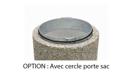 CERCLE PORTE SAC POUR CORBEILLE BETON BESSY