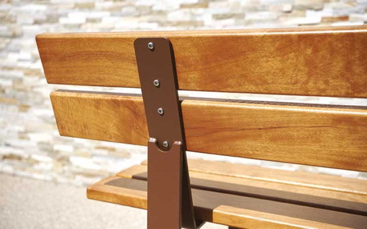 BANC EXTERIEUR CELIAN ACIER / BOIS
MOBILIER URBAIN NATUREL BOIS ET ACIER POUR ESPACE PUBLIC