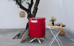 BARBECUE A GAZ LULU 
AMENAGEMENT DESIGN POUR REPAS EXTERIEUR DANS ESPACE PUBLIC