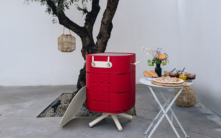 BARBECUE A GAZ LULU 
AMENAGEMENT DESIGN POUR REPAS EXTERIEUR DANS ESPACE PUBLIC