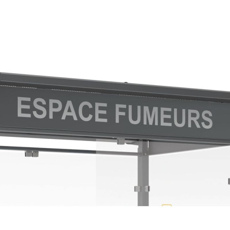 AUTOCOLLANT ESPACE FUMEURS POUR ABRI