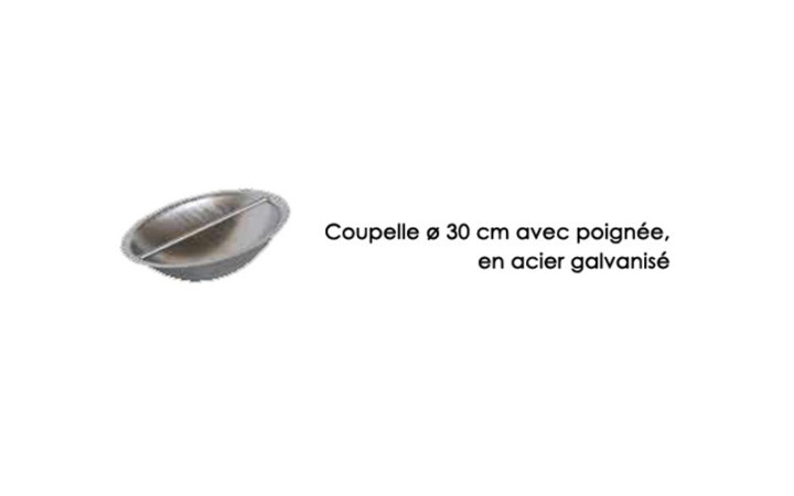 coupelle en inox pour cendrier sablier