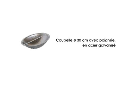 coupelle en inox pour cendrier sablier