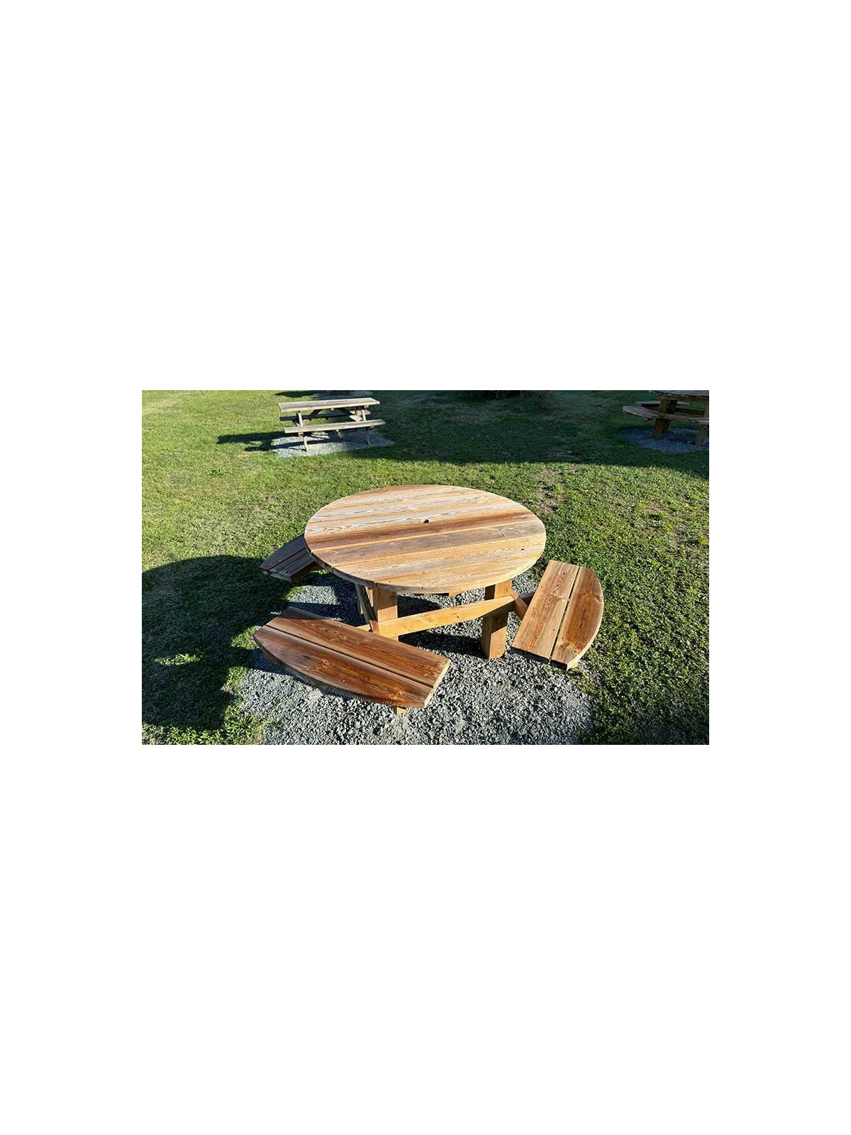 TABLE DE PIQUE NIQUE RONDE ILANGA