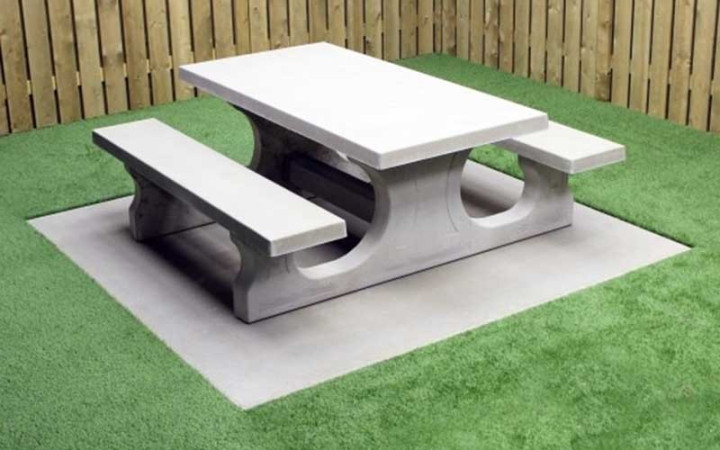 TABLE DE PIQUE NIQUE STANDARD LUDI BETON NATUREL