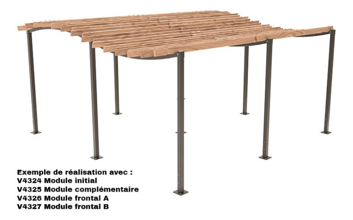 PERGOLA DESIGN EXTÉRIEURE ACENO
ZONE D'OMBRAGE POUR ESPACE PUBLIC