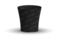 Pot vogue rond polyéthylène Ø800 mm avec réserve ideal pour plantes