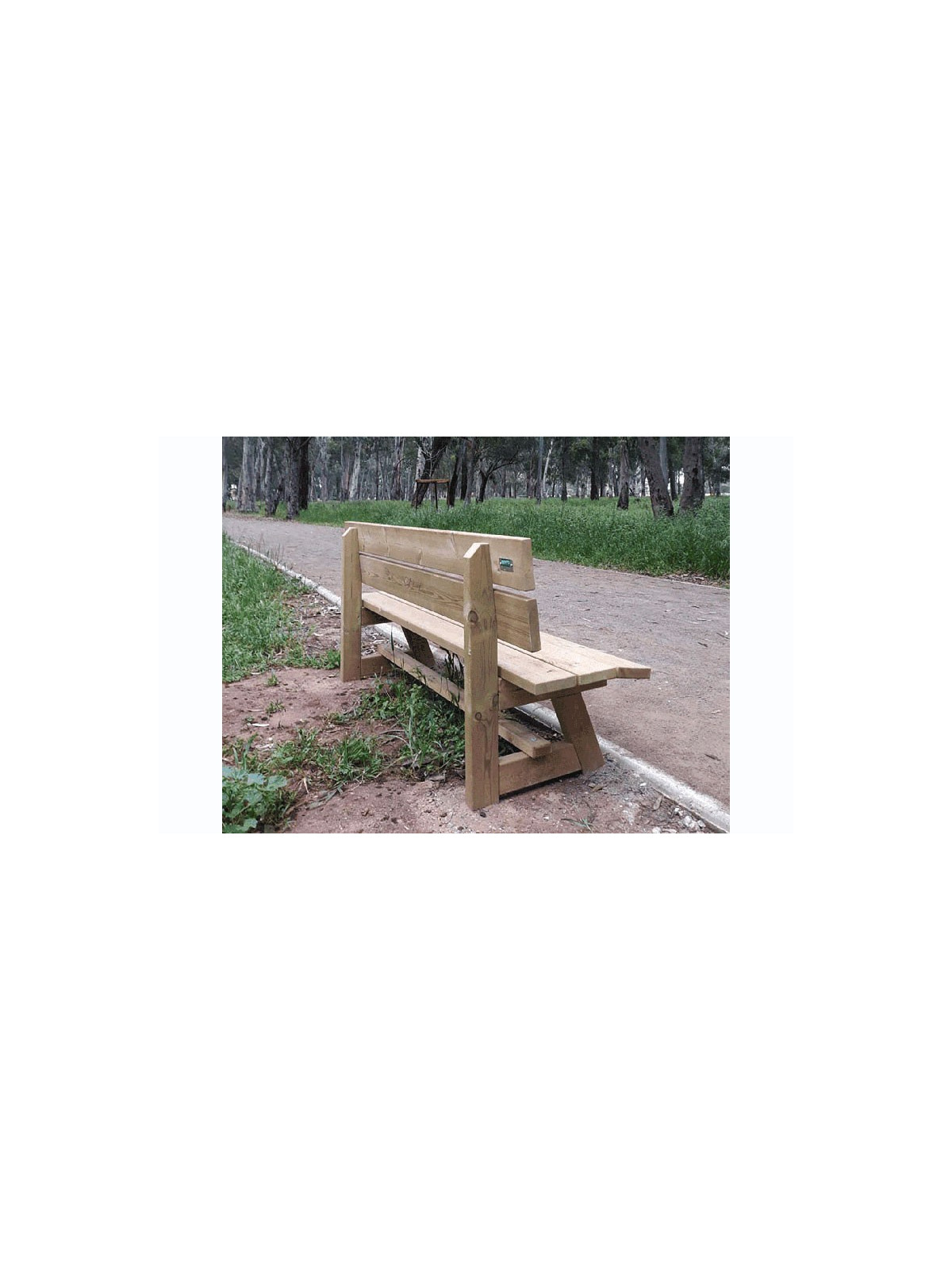 Banc en bois pour des lieux publics des espaves verts