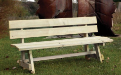 Banc en bois pour des lieux publics des espaves verts